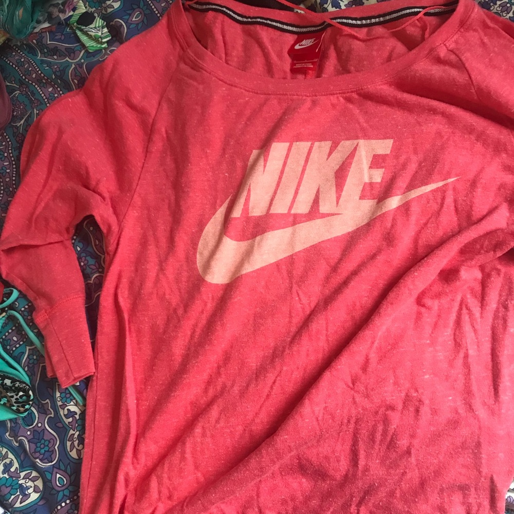 Pink nike top